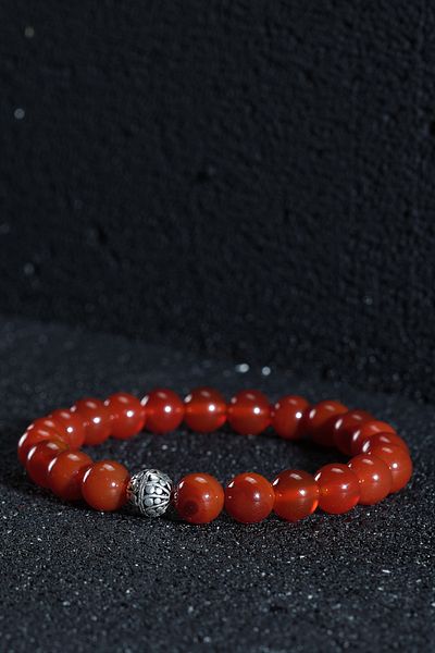 Ssilhoutte Doğaltaş Natural Stone Evil Eye Bracelet - Silver Apparatus, Certified Women's and Men's Bracelet