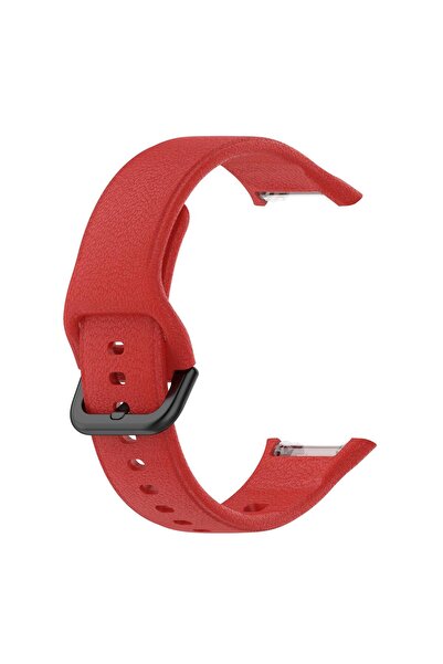 Microsonic Oppo Watch Free Kordon, Silicone Sport Band Kırmızı