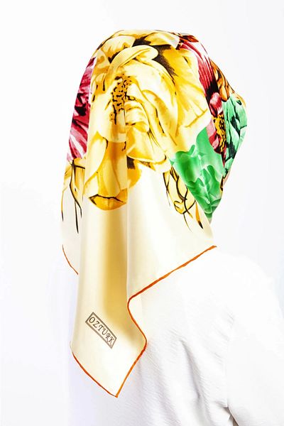 AWAM SILK 90*90 Silk Scarf - 100% Pure