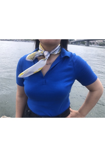 Zenginlerin Abbas 2023 Yeni Moda %100 Dut Desenli Kadın Ipek Bandana, Fular, Şal