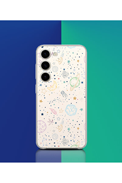 Caseji حافظة شفافة مرنة مطبوعة بجودة عالية متوافقة مع هاتف Galaxy S23