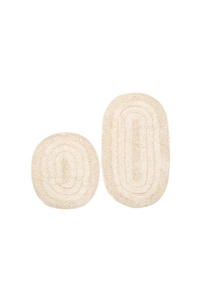 Alanur Home Trio Curl & Cotton 2-Piece Mop Cream