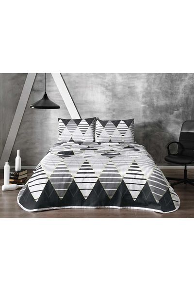 Taç Luca 100% Cotton Single Duvet Cover Set with Gray Elastic 160 Cm X 230 Cm