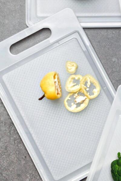 Nandy Home Set of 4 Antibacterial Non-Slip Cutting Board - Luxury Cutting Chopping Board 4 Sizes