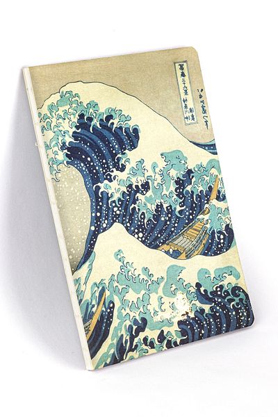 retronote سلسلة Vintage 3 - Hokusai - The Great Wave Off Kanagawa، 1829-32 - غير مبطنة - 96 صفحة - 14.8x21 سم