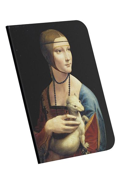 retronote دفتر ملاحظات مقاس A4 مقاس 8 - Da Vinci - Lady With An Ermine، 1490 - غير مبطن - 64 صفحة - 21x29.7 سم