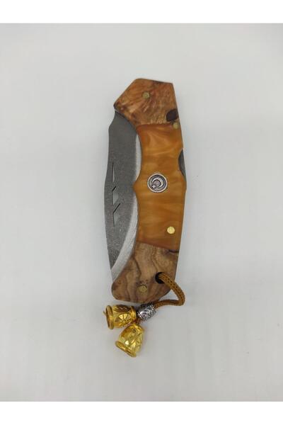 YATAĞANBIÇAK Yatağan Kamp Bıçağı Püsküllü Epoksi Saplı Cep Çakısı Dövme Çelik...