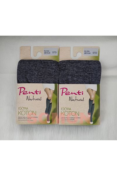 Penti Чорапи за панталони Extra Cotton (PENTI COTTON BELOW KNEE SOCKS) 2 броя