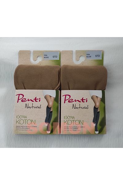 Penti Extra Koton Παντελόνι Κάλτσες (PENTI ΒΑΜΒΑΚΙ ΚΑΛΤΣΕΣ ΚΑΤΩ ΤΟ ΓΟνατο) 2 ΤΕΜΑΧΙΑ