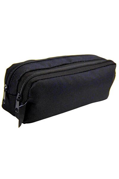 Mikasso Br-3101 Μαύρη θήκη για στυλό Διπλή θήκη για στυλό - Υφασμάτινη - Τύπο...