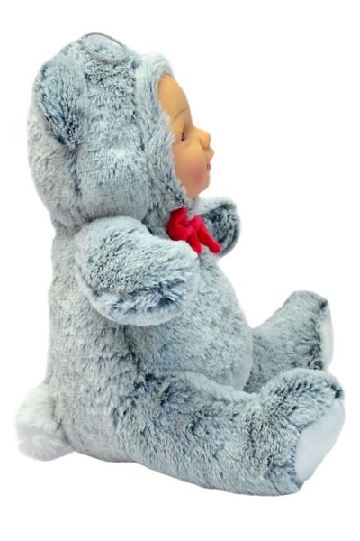 Oyuncakfabrikasi Toy Meat Doll with Face Plush Bear Costume 45 Cm