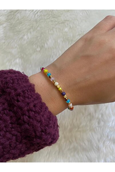 Beykan handmade Rengarenk Kristal Bileklik