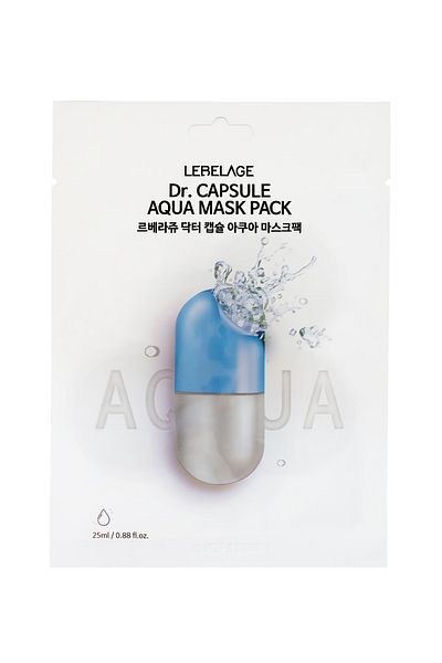 LEBELAGE Intensive Moisturizing Capsule Hyaluronic Acid Mask LEBELAGE DrCapsule Aqua Mask Pack