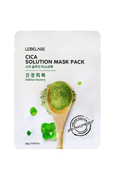 LEBELAGE Anti-sensitivity Moisturizing Mask with Centella Asiatica Extract Lebelace Cica Solution Mask