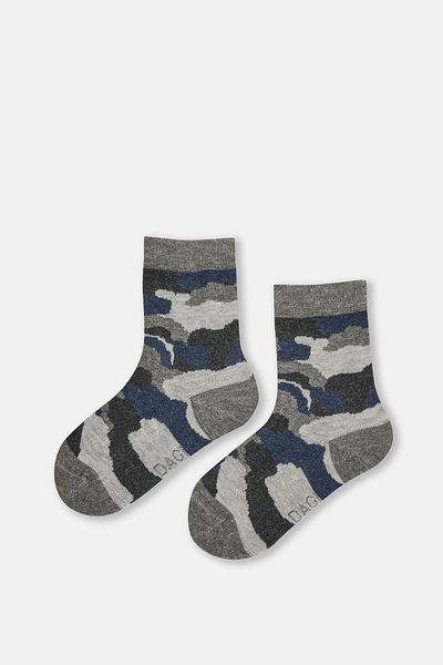 Dagi Graue Socken mit Wolkenmuster für Jungen