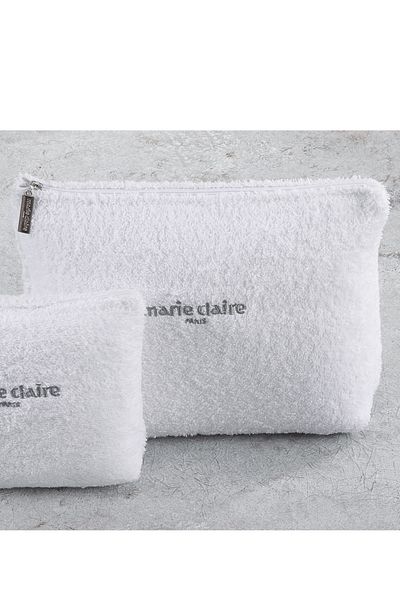 Marie Claire Geantă de machiaj pentru femei Laisa White Cotton