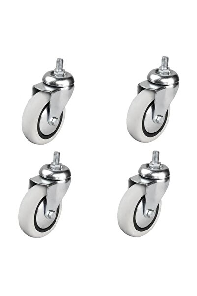 EYM 4 Adet Hts Döner 3/8 Vidalı Mobilya Tekeri Çap : 74 mm Kod : 352