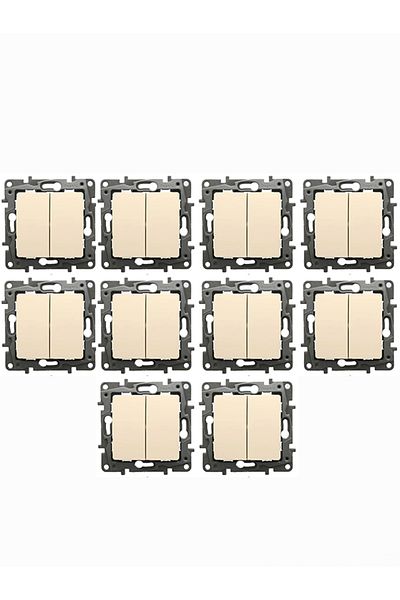 Legrand Salbei Comitator Beige Frameless Pack of 10