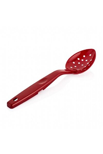 GastroPlast GSK-02 Polycarbonate Perforated Serving Spoon, Red