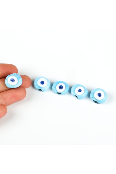 yfhobi 1 ADET - 1.7 cm CAM NAZAR BONCUĞU, DANAGÖZ NAZAR BONCUK. BÜYÜK BOY