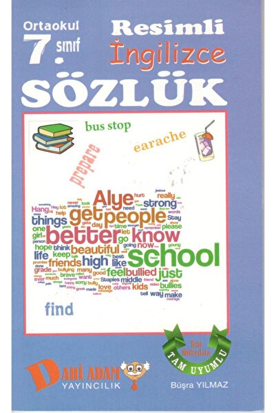 Dahi Adam Yayıncılık 7.sınıf Resimli Ingilizce -türkçe Sözlük
