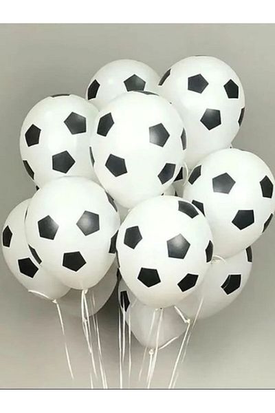 MERİ PARTİ Printed Balloon 12 Pieces Ball Printed Latex Balloon