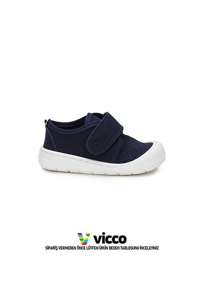 Vicco Anka Model Basic Baby Girl and Child First Step Daily Navy Blue Slippers