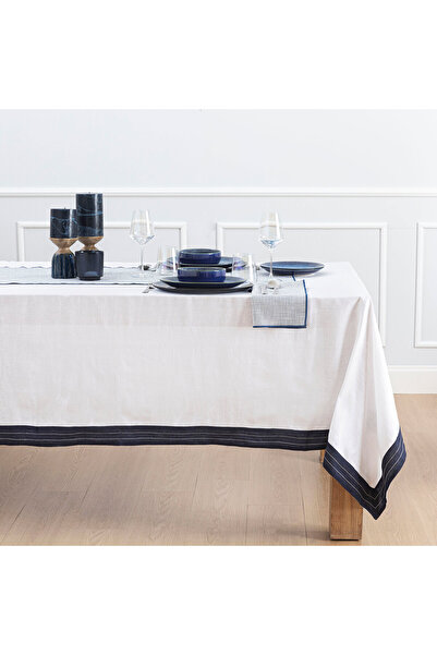 Chakra White Vent Tablecloth - 160X320 cm