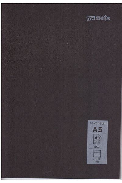 Umur Kırtasiye A5 40YpLined Plastic Cover Notebook 1 Piece