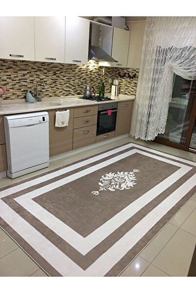 simenteks Dijital Baskı Yıkanabilir Kaymaz Taban Leke Tutmaz Yolluk Kilim Sal...