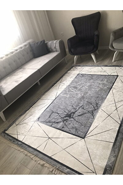 simenteks Dijital Baskı Yıkanabilir Kaymaz Taban Leke Tutmaz Yolluk Kilim Sal...