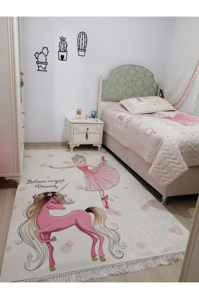 simenteks Dijital Baskı Yıkanabilir Kaymaz Taban Leke Tutmaz Yolluk Kilim Sal...