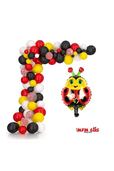 MFM Party Ladybug Foil Chain Balloon Birthday Party Set
