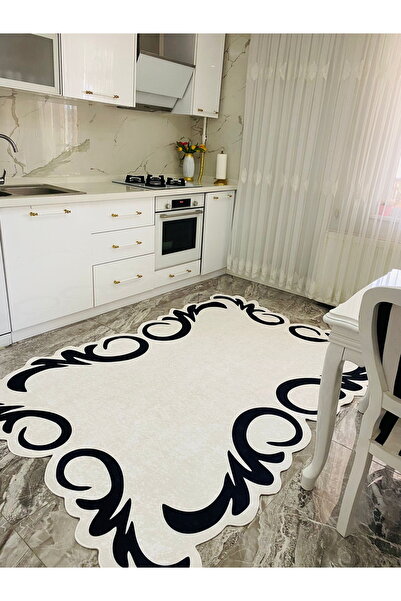 simenteks Dijital Baskı Yıkanabilir Kaymaz Taban Leke Tutmaz Yolluk Kilim Sal...