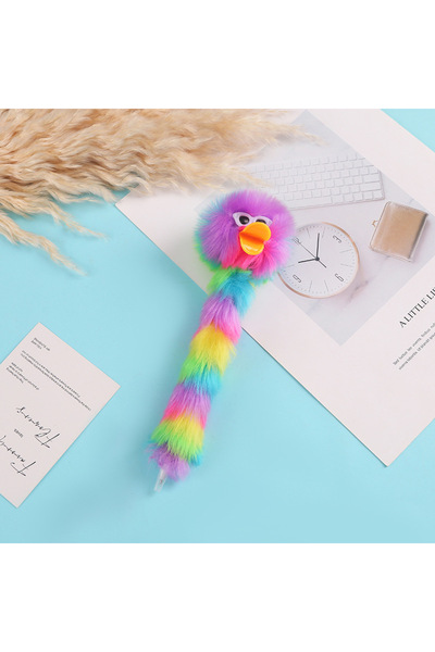 Bluoksweet Ördek peluş tüylü çocuk kız erkek öğrenci okul tükenmez kalem