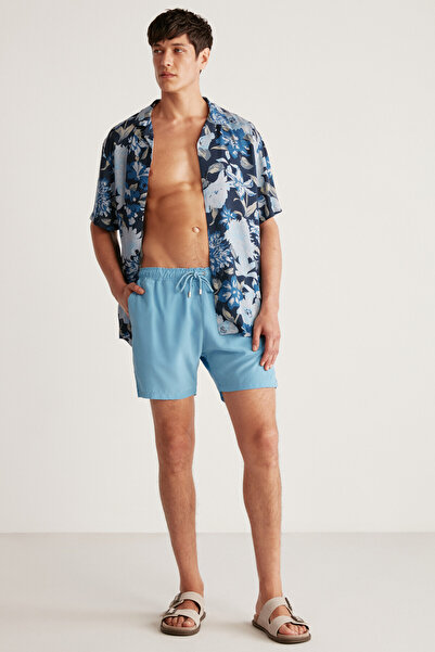 GRIMELANGE Pánské plavecké šortky Theo se 3 kapsami a vodoodpudivou látkou