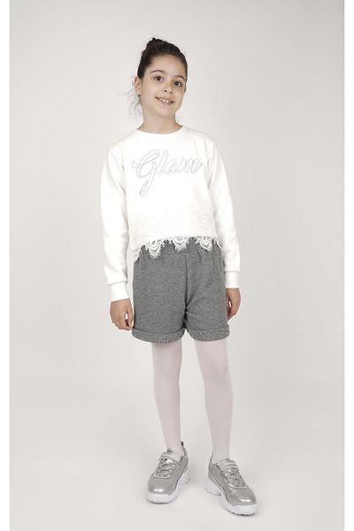 best kids Girl's Anthracite Pearl Shorts