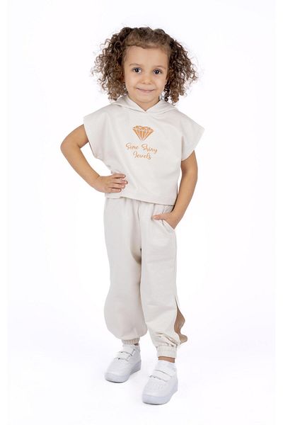 best kids Pantaloni de trening pentru fete Stone Color