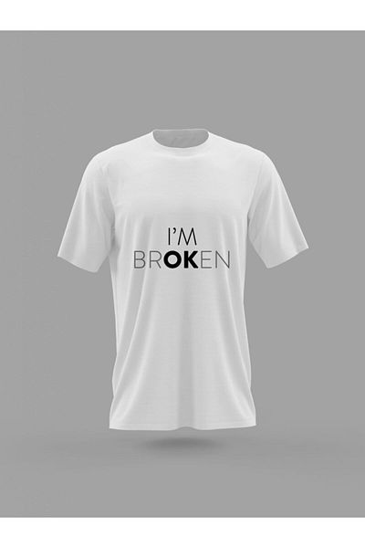 Pisa Art Tricou imprimat unisex I'm Broken Design