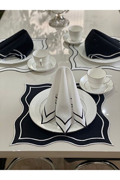 Nur Homing Siyah Wave Yemek Peçetesi