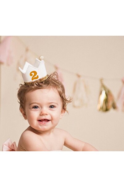 MFM Πάρτι 2 ετών χρυσό Eva King Crown