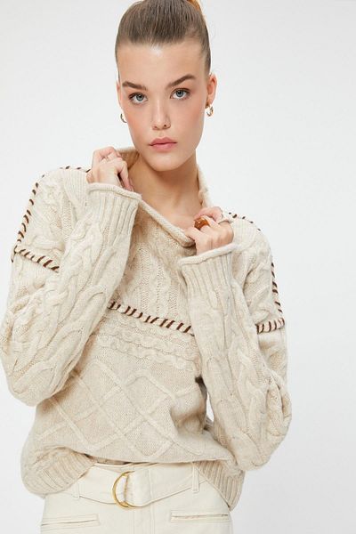Koton Women's Beige Sweater