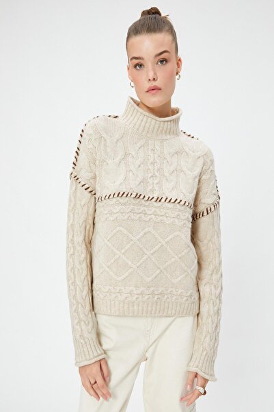 Koton Beigefarbener Damenpullover