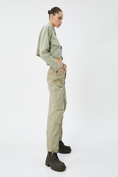 Koton Khakifarbene Damenjeans