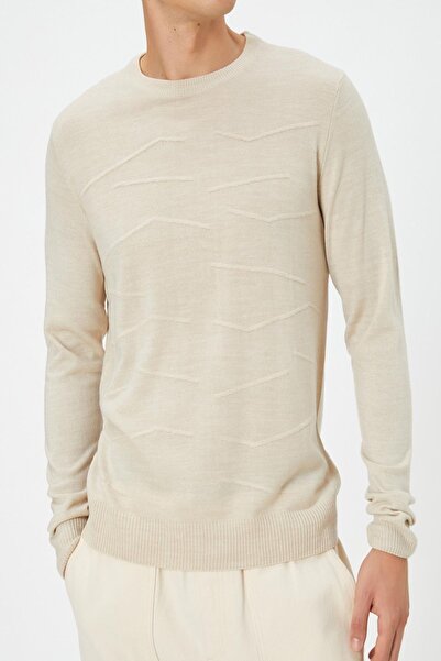 Koton Beige Herrenpullover