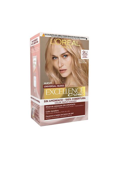 L'Oreal Paris Excellence Creme Universal Nudes Tinte #9u-sehr hellblond L&#39;Oréal Paris