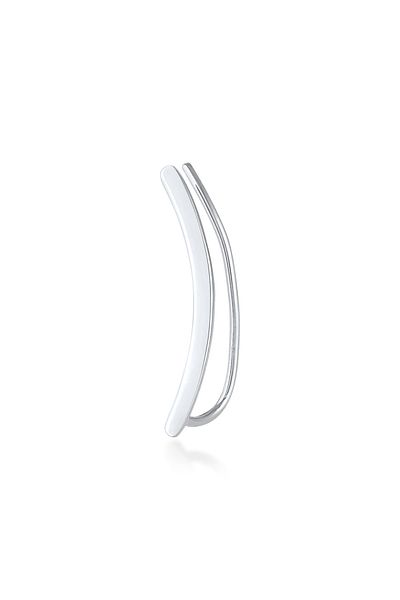 ELLI Ohrringe Single Earclimber Ohrklemme Gewölbt 925 Silber