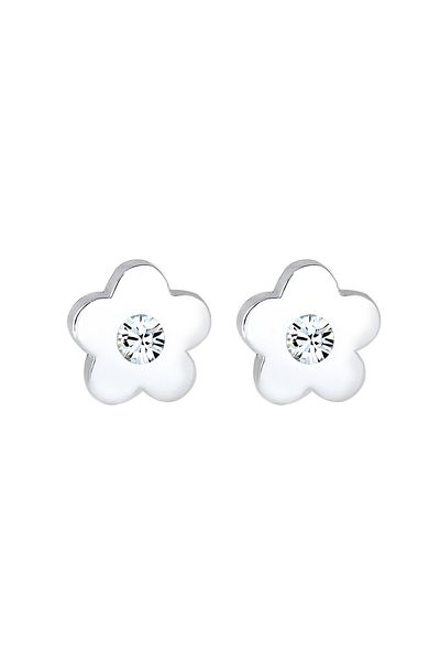 ELLI Ohrringe Kinder Blume Kristalle 925 Silber