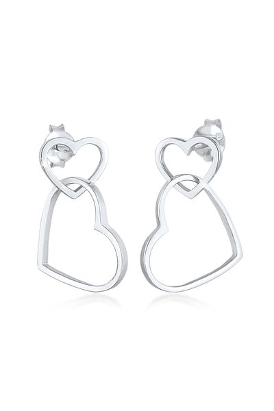 ELLI Ohrringe Ohrhänger Stecker Herz Liebe 925 Silber