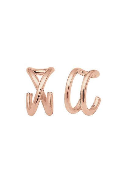 ELLI Ohrringe Basic Trend Set Kulak Kelepçesi Klemme Minimal 925 Gümüş
